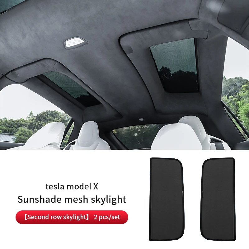 for tesla model x sunshade2023 tesla model x Skylight curtain  accessories tesla 2023+  model x tesla interior