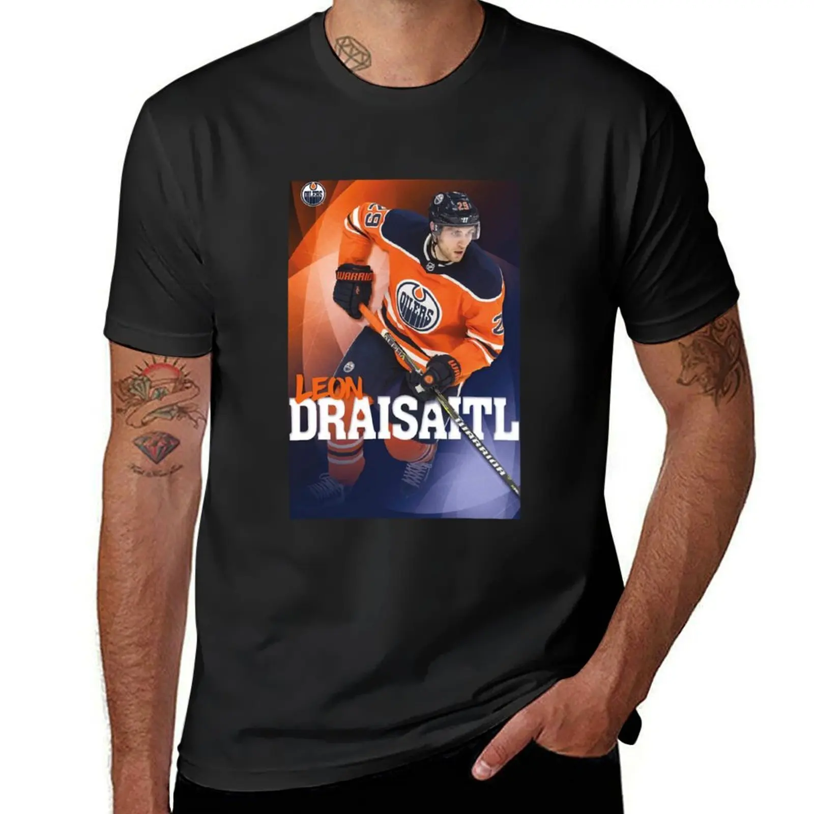 Leon Draisaitl T-Shirt korean fashion quick-drying oversized mens big and tall t shirts