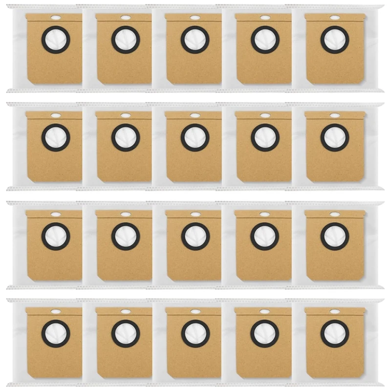 أكياس الغبار لـ Eufy L50 L60 جهاز آلي لتنظيف الأتربة قاعدة تفريغ ذاتية، أكياس غبار بديلة مع محطة فارغة ذاتية