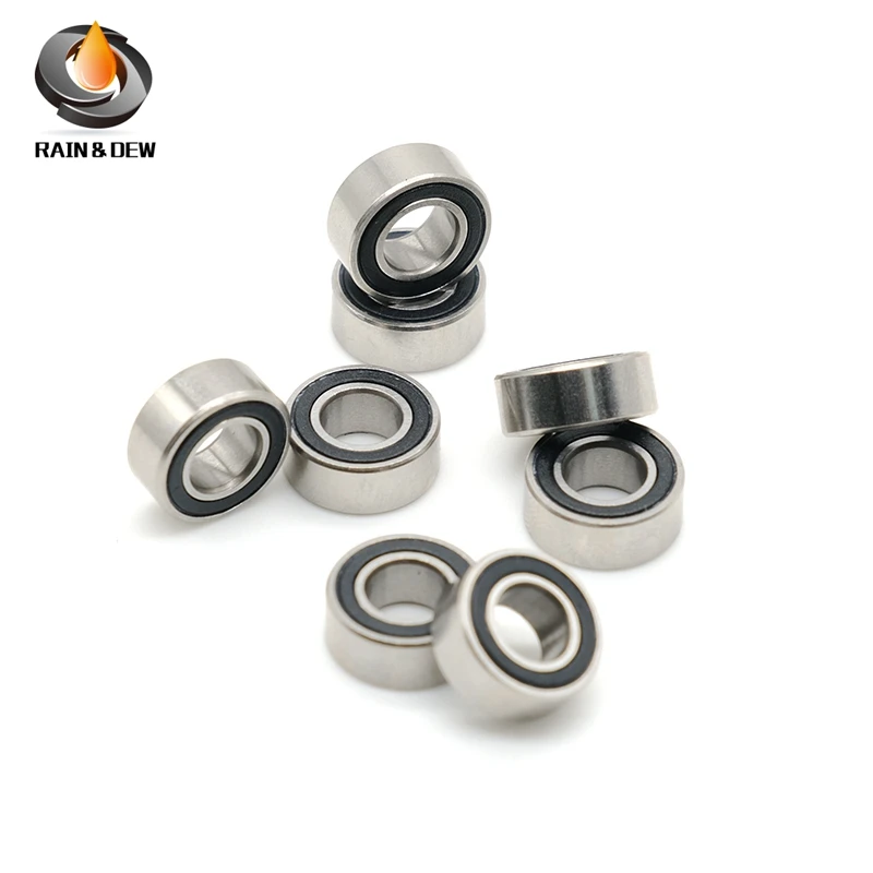 

SMR117-2RS Bearing ABEC-7 10PCS 7x11x3 mm Miniature Stianless Steel SMR117RS Ball Bearings Black Sealed Bearing SMR117 2RS