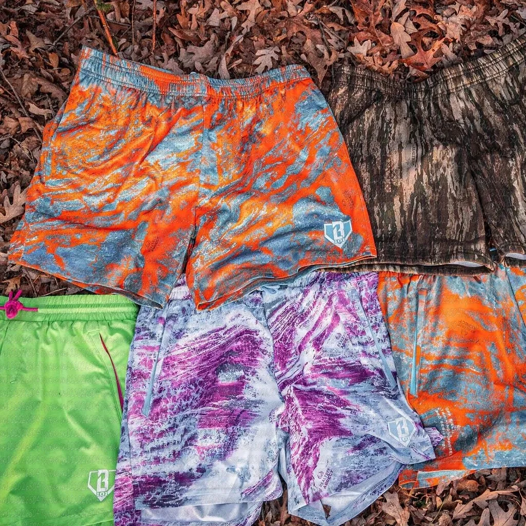 

2026 Summer New Youth Baseball Lifestyle 101 Realtree Aspect Shorts Oversized Breathable Quick-Dry Sports Shorts Men Women