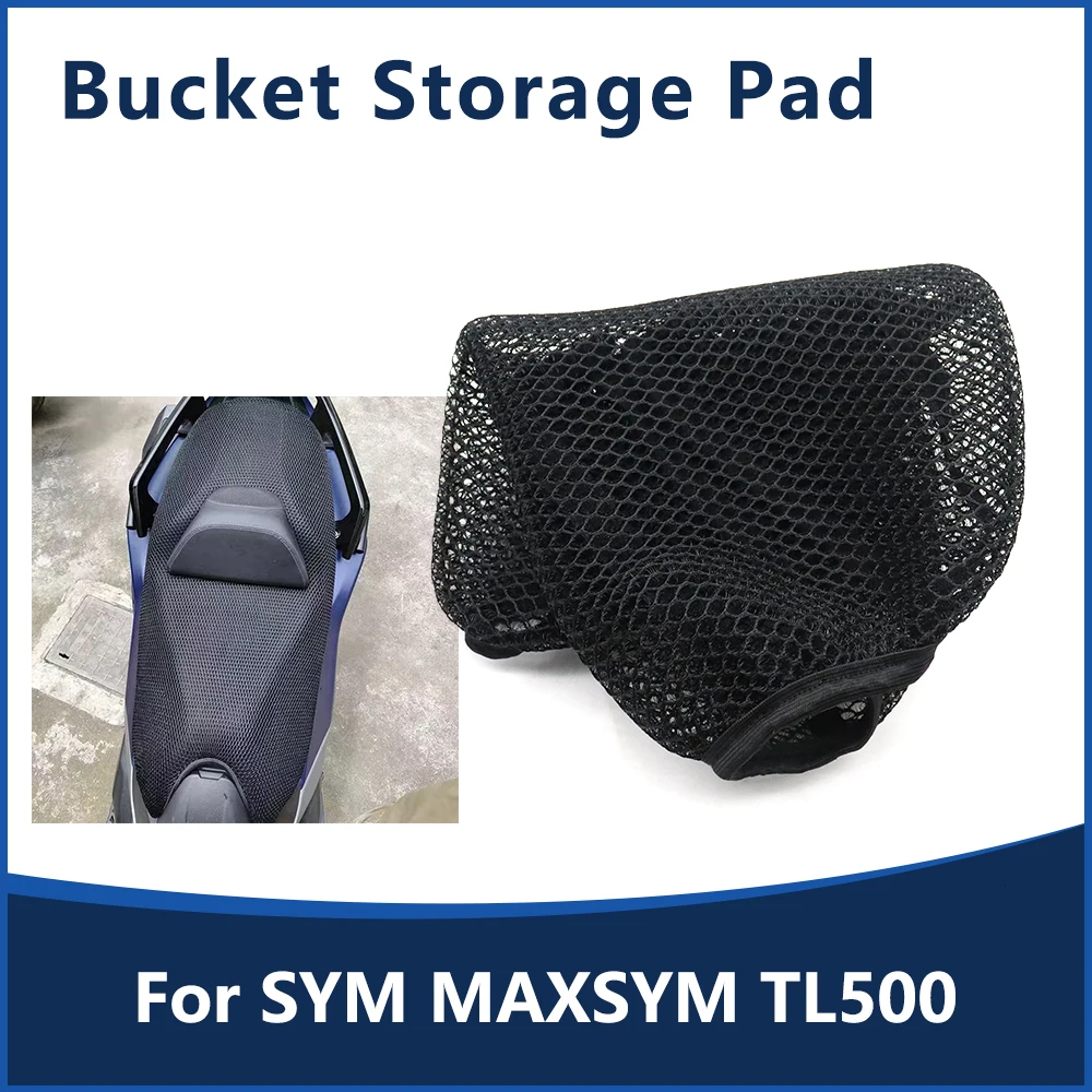 

For SYM MAXSYM TL500 TL 500 Motorcycle Seat Cover 3D Mesh Fabric Non-Slip Breathable Cushion Heat Insulation Scratch Protection