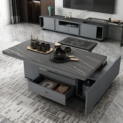 Multi Function Lift Top Coffee Table Modern Luxury Living Room Storage Coffee Table Unique Simple Muebles Auxiliares Furniture