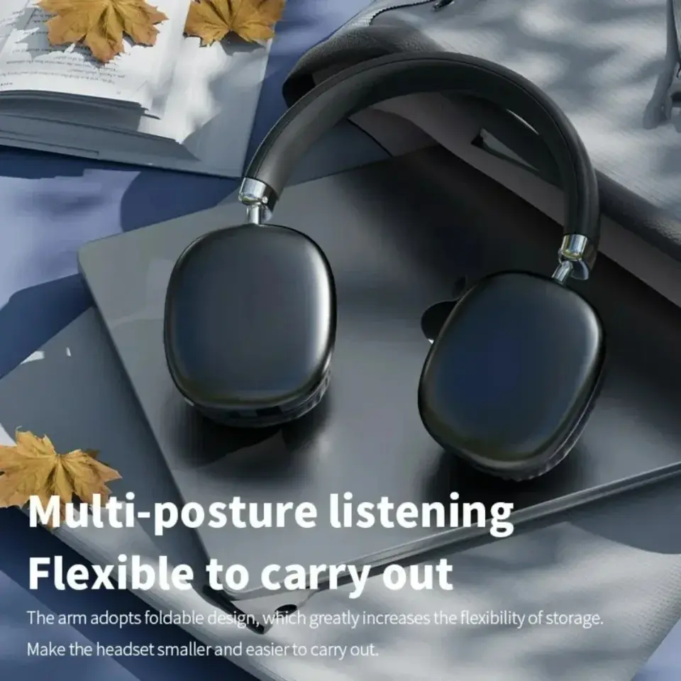 سماعات الرأس اللاسلكية QCY 570842، ستيريو HiFi، قابلة للتعديل، مع إلغاء الضوضاء، مثالية للاستخدام الخارجي - 4