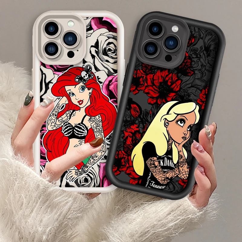 

Disney Cartoon Alice Princess Eye Ladder For Apple iPhone 15 14 13 12 11 XS XR X Pro Max Plus TPU Phone Case