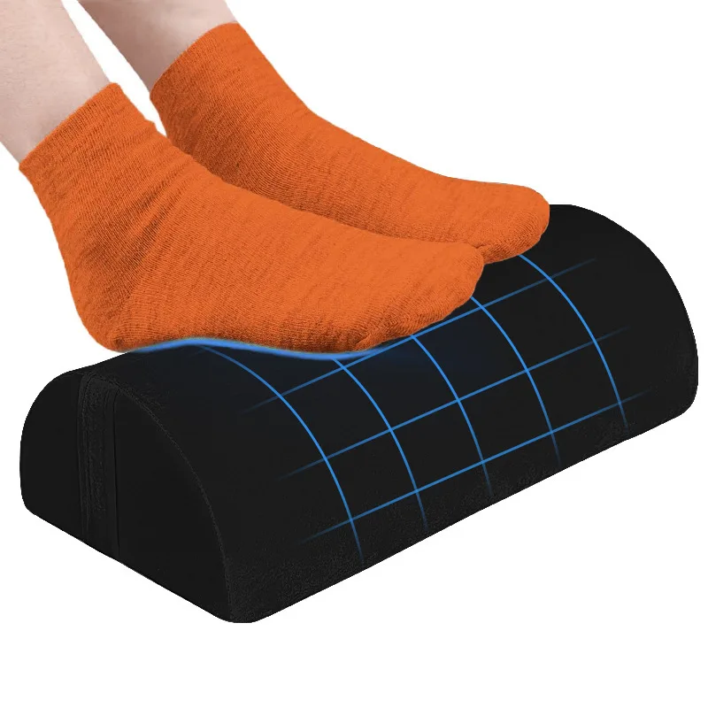 Semi-round Foot Pillow Office Memory Foam Rest Foot Pad Home High Rebound Removable and Washable