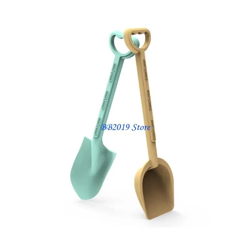 لعبة مجرفة رمل Q0KB مكونة من قطعتين للأطفال في الهواء الطلق ومرح الشاطئ الإبداعي #1