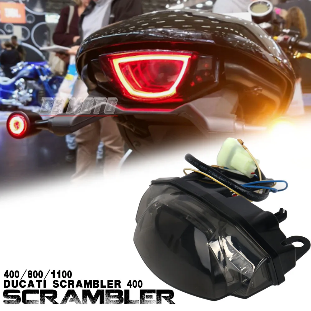 

New Motorcycle Accessories Integration LED Tail Light Turn Signal Lamp Assembly For DUCATI SCRAMBLER 400 Scrambler 800 1100