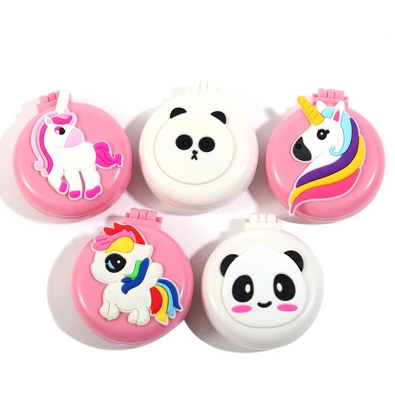 

Mini Pocket Mirror Cute Unicorn Massage Folding Mirror with Comb Portable Pocket Travel Girl Hair Brush with Mirror Styling Tool