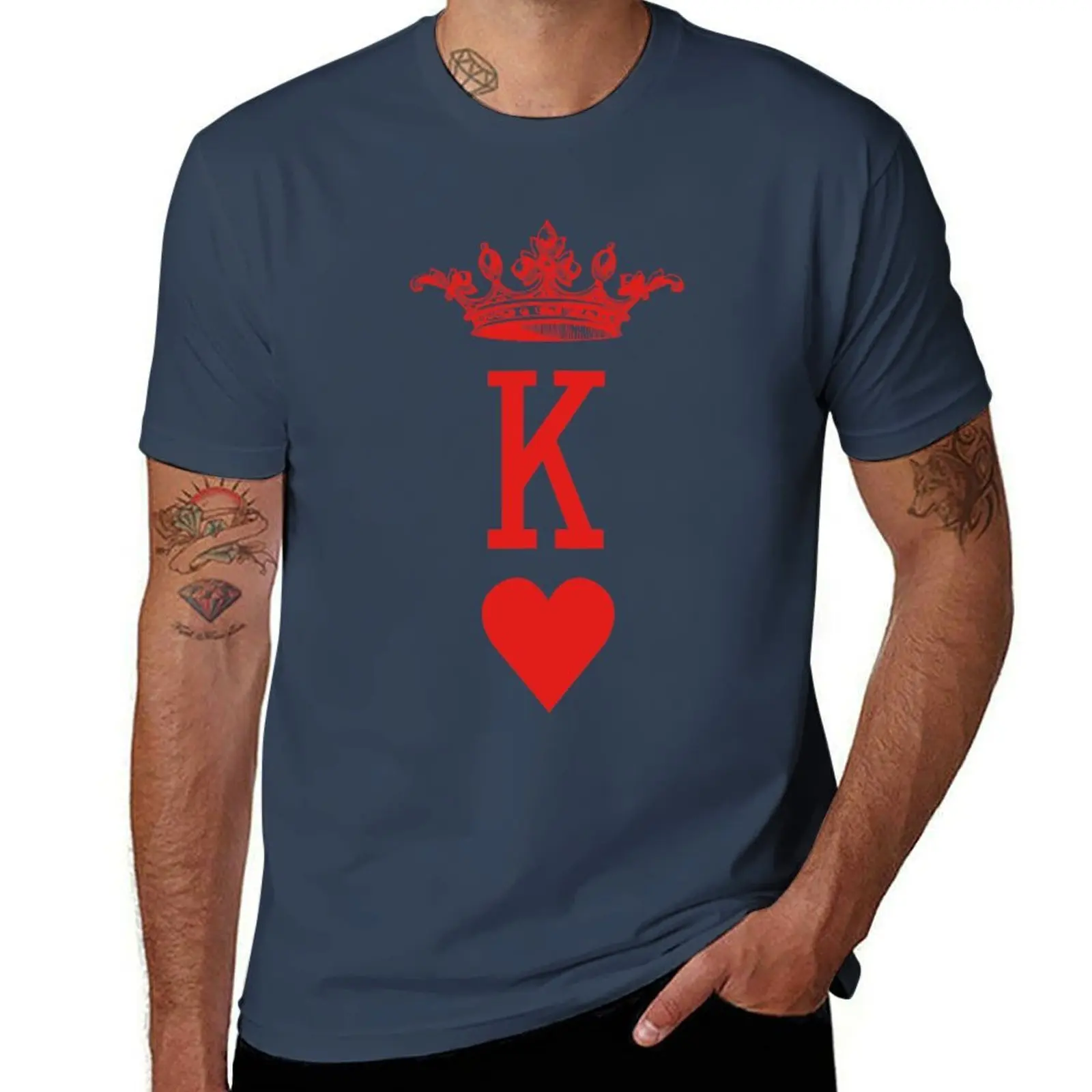 

King of Hearts Playing Cards Design for Poker Players! T-Shirt Breathable Gym Short Sleeve T-Shirt