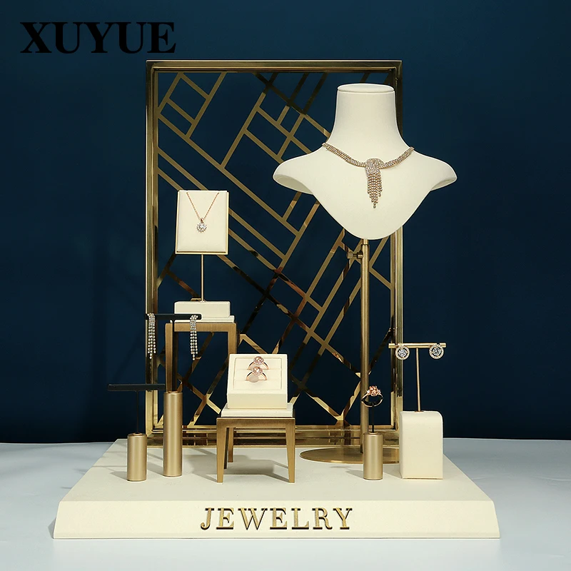 New jewelry window display props necklace display stand earrings jewelry stand neck window display props
