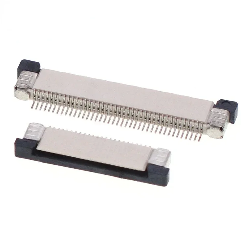 05mm Pitch Under Clamshell Socket FPC FFC Flat Cable Connector, 4P, 5P, 6P, 8P, 10P, 12P, 14P, 16P, 20P, 22P, 24P, 30P, 34P, 10p