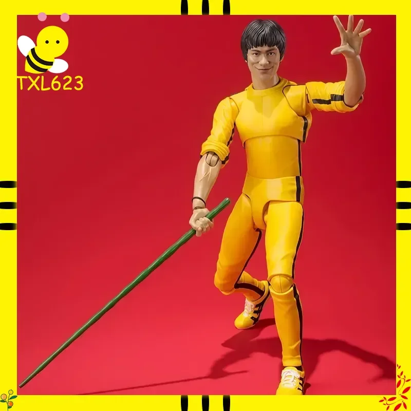 شخصية بروس لي كونغفو - مجموعة متحركة مشتركة جيت كون دو موديل GK هدية مزخرفة لسطح الطاولة قابلة للجمع للجماهير