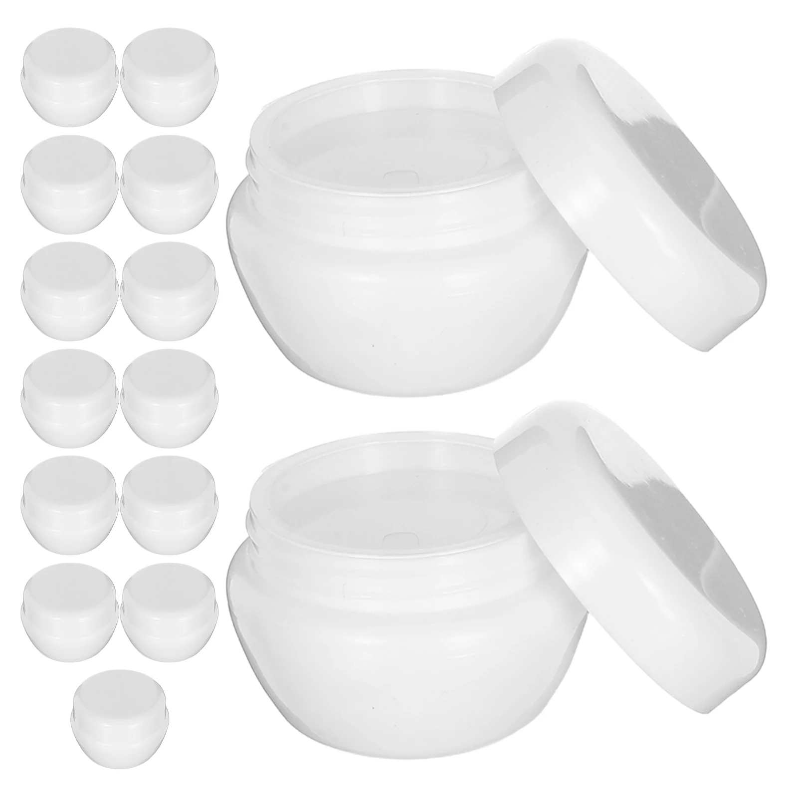 

25Pcs Mini Mushroom Shaped Cream Jars 10G Travel Size Lotion Containers with Tight Seal for Toiletries Empty Plastic Storage