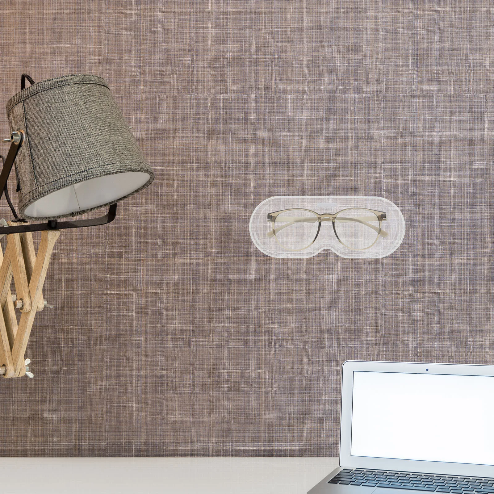 

Dustproof Wall Mounted Transparent Eyeglasses Case Hard Shell Sunglasses Storage Box Multifunctional Organizer Decor