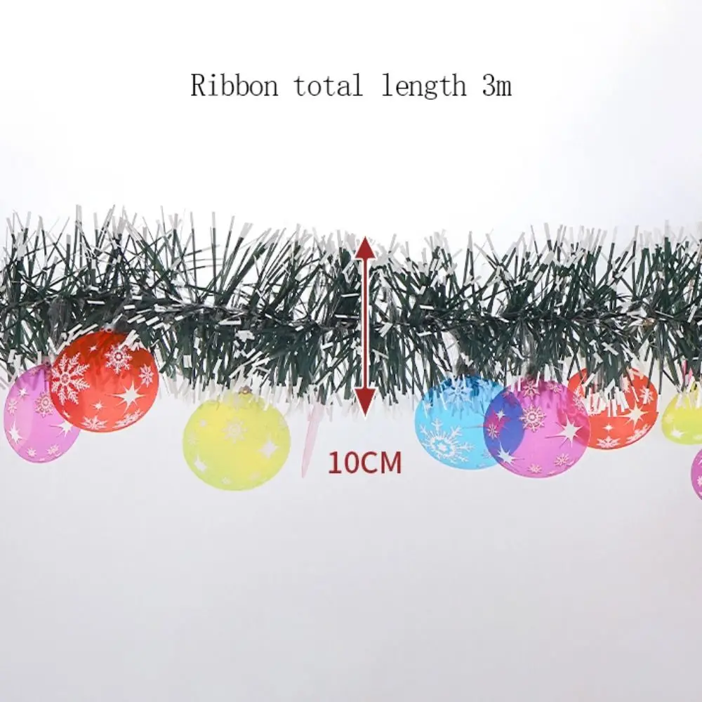 3m Christmas Ribbon Lights Artificial Cedar Needles Flashing Christmas Decorative Lights PC LED Luminescence Ribbon Home