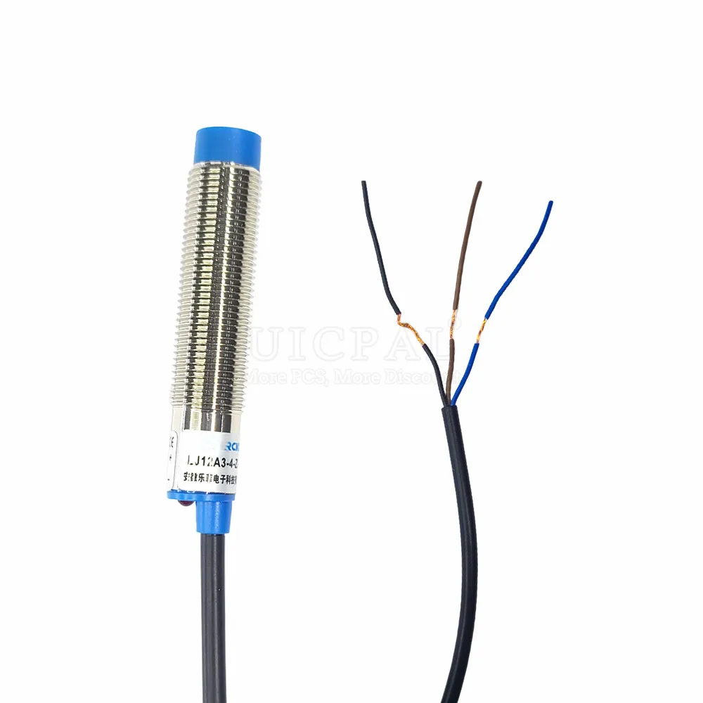 LJ12A34Z BX Proximity Switch Sensor NPN Metal Induction 4MM DC6-36V Photoelectric Switch Sensors