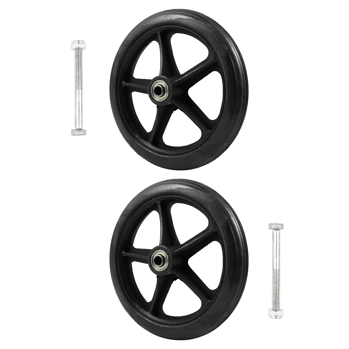 

2 Pcs Tire Wheel Wheelchair Front Walker Accessories Replacement for Wheelchairs Casters Tires