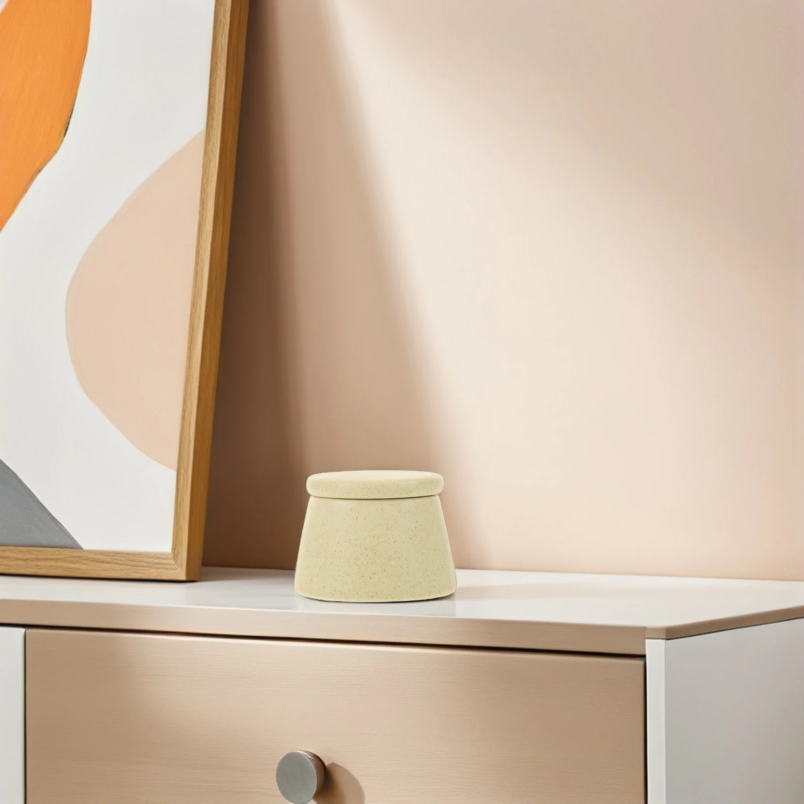 Ceramic Nail Brush Washing Cup Japanese Style High Sealing Lid Acrylic Liquid Holder Manicure Bowl Nail Art Tools Glitter Pen