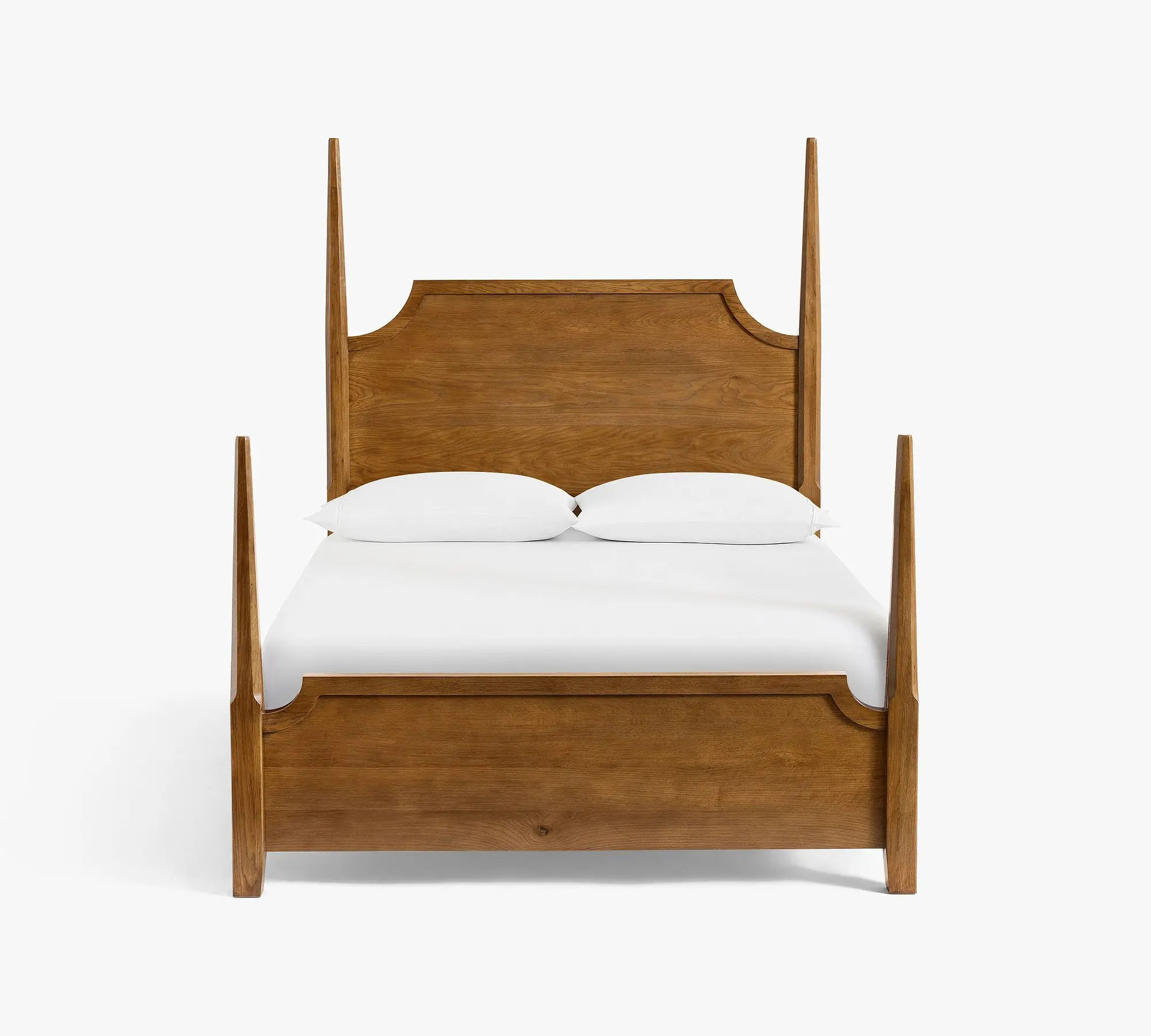 

sg-Traditional Style Solid Wood Double-Post Bed Wedding Canopy Bed with Roman Post Elegant Double Bed Design%
