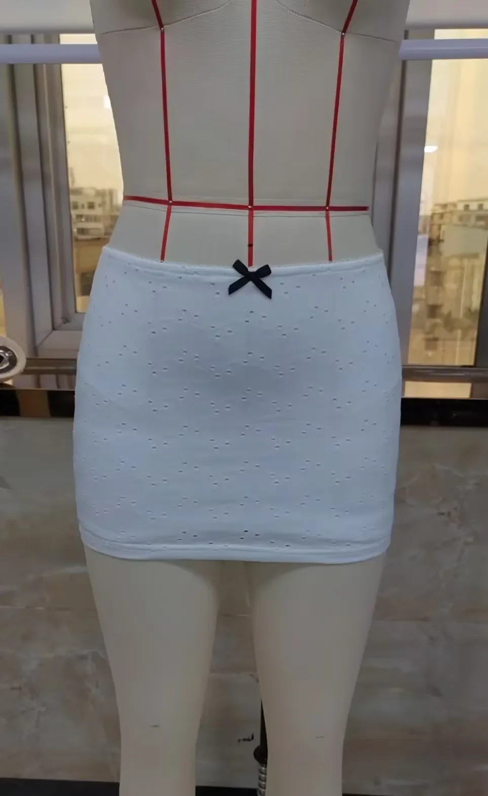 甘い A ラインスカート女性のためのセクシーなスリムローウエスト花柄中空カジュアルミニスカート Y2K 女性の夏のファッションオールマッチスカート