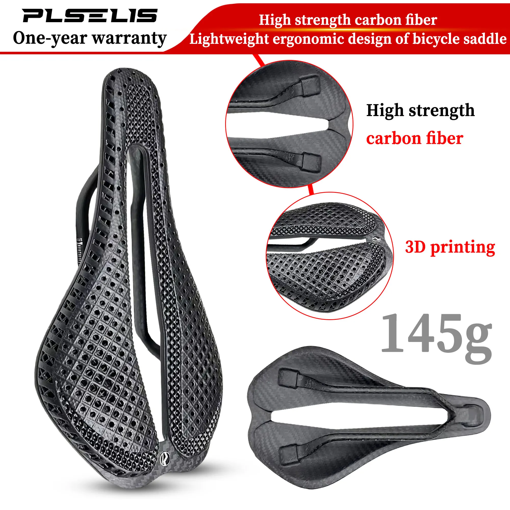 

Plelis3d печать велосипедное седло 140MM140g7 * углеродное волокно горный велосипед подушка сиденья триатлон дорожный горный велосипед горный грав