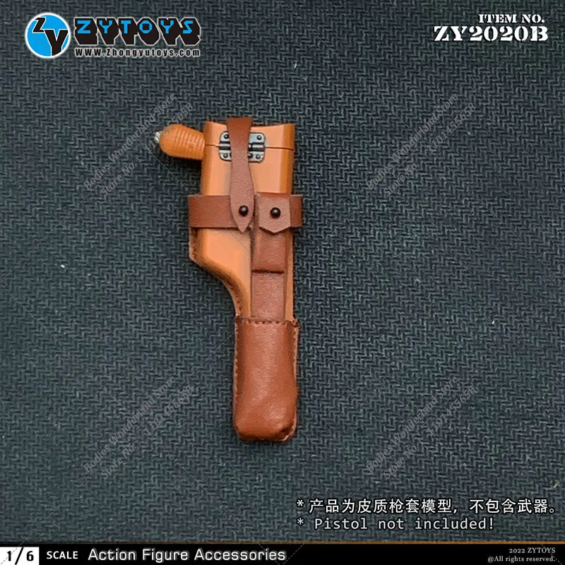 Accesorios de escena ZY2020 1/6, funda de pistola militar C96 Mauser, modelo de arma, accesorios de escena, ajuste de figura de acción de soldado de 12 pulgadas