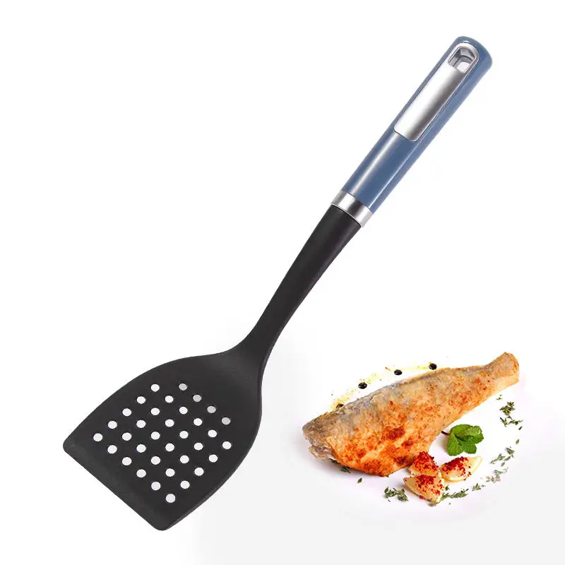 Pa66 nylon kunststoff küche geschlitzt wender spatel entriegelt das ruder fente wender macchiato esptula spatel olann taschen mess