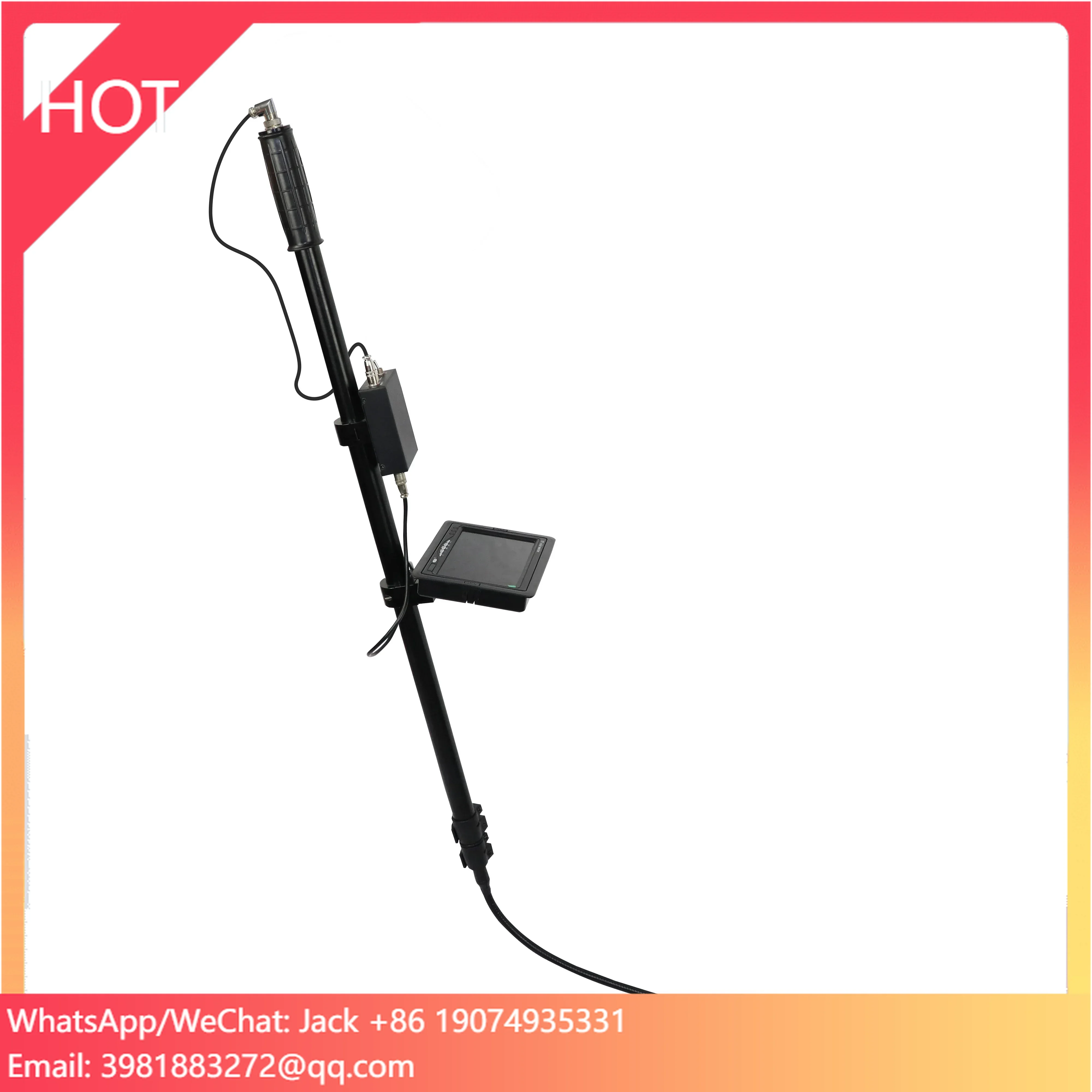Portable LED Light Under Car Inspection Mirror Detector Mirror Under Vehicle Inspection