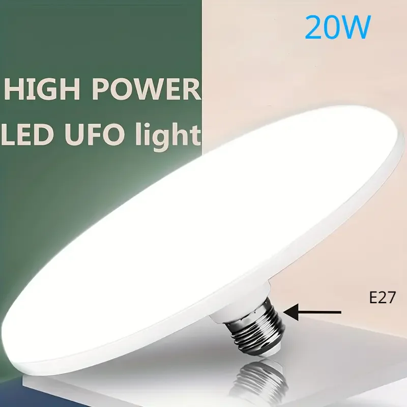Industrial-Grade UFO LED Lighting System - E27 High Luminosity Floodlight with IP65 Protection