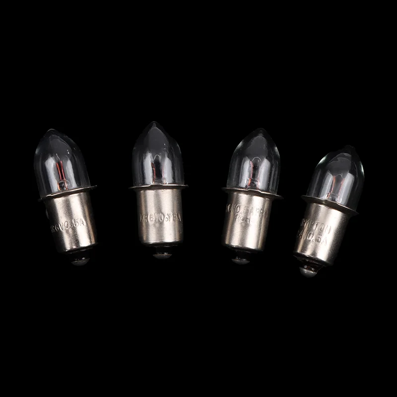 【GE】1Pcs P13.5S 기본 전구 구형 손전등 2.4V 3.6V 4.8V 6V 7.2V 0.4A 0.5A 0.75A 교체 전구 토치 작업 램프 썸네일 2