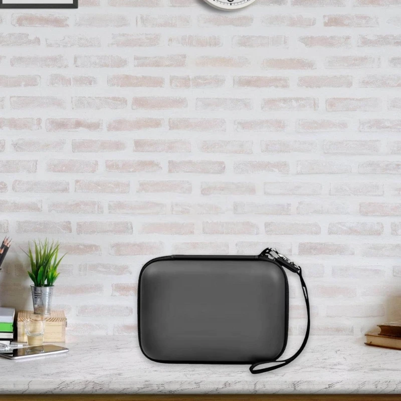 Estojo transporte para impressora fotográfica bolso 1s, estojo rígido viagem com zíper, bolsa bolso interno malha