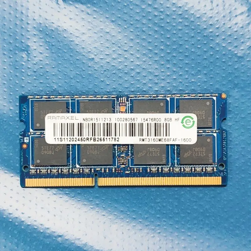 RAMAXEL RAMS DDR3 8GB 1600MHz Laptop speicher ddr3 8GB 2RX8 PC3L-12800S-11 SODIMM Notebook memoria 1,35 v