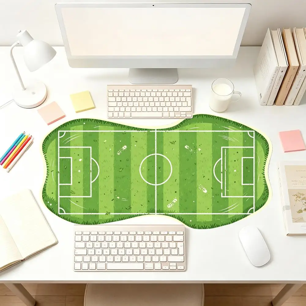 Green Standard Football Field Layout Table Mat Sport Pad For Game Enthusiast Desktop Mouse pad
