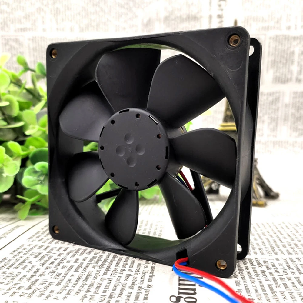 Ventilador de refrigeración 3412NGMER DC 12V 88mA 1.1W 9225 92x92x25mm Ventilador de refrigeración inversor de 2 cables