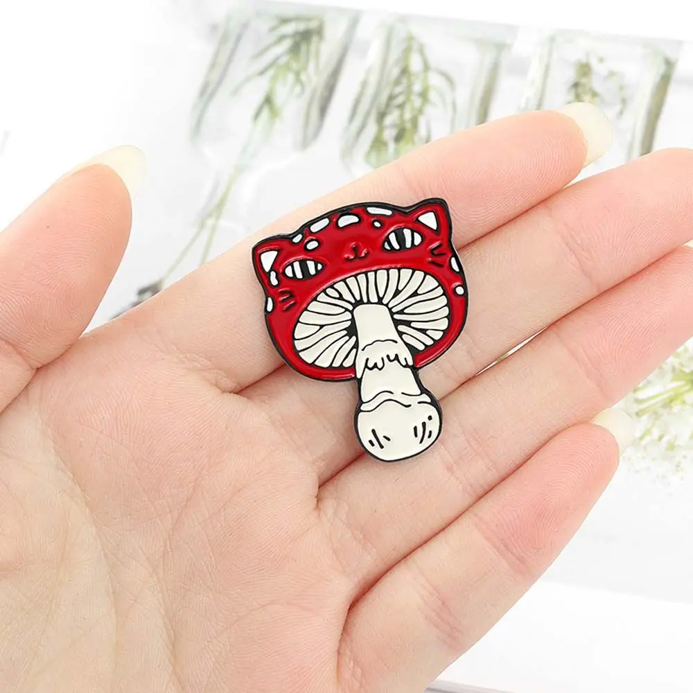 

Fashion Collar Brooch Badge Pin Cat Face Lapel Pin Jewelry Accessories Enamel Pin Mushroom Brooches Brooches Pin Lapel Brooch