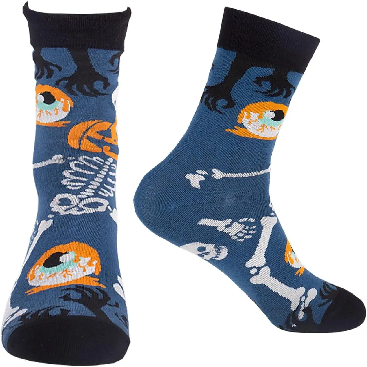 

Evankin Funny Crew Socks Halloween Scary Skeleton Spooky Socks for Women Men Adult Unisex Novelty Gifts
