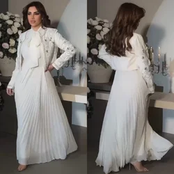 Customized Jersey Appliques Beading Birthday Straight High Collar Bespoke Occasion Gown Midi Dresses