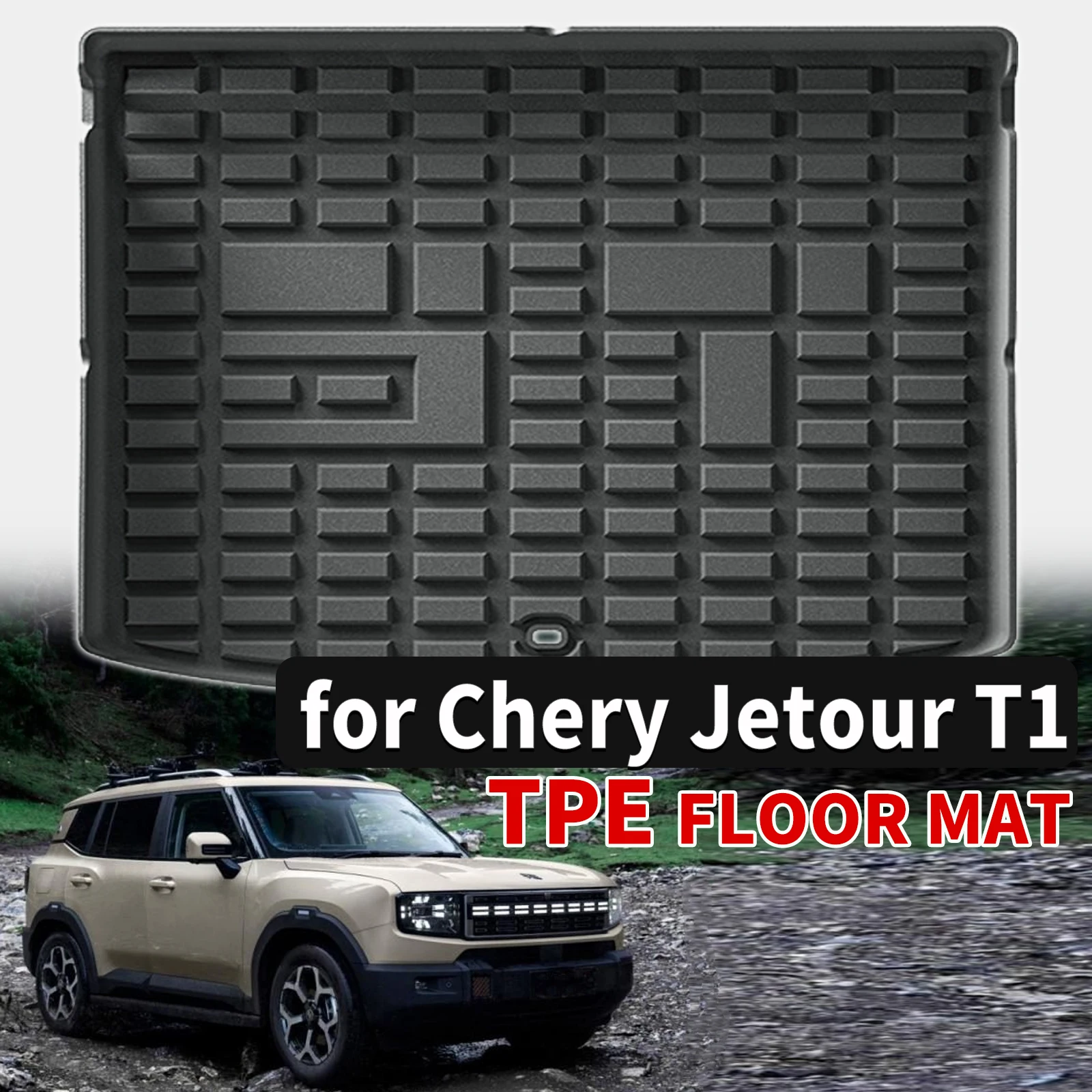 

for Chery Jetour T1 2024 2025 2026 LHD Luxury Eco TPE Car Trunk Pads, Odorless Non-Toxic Custom Fit