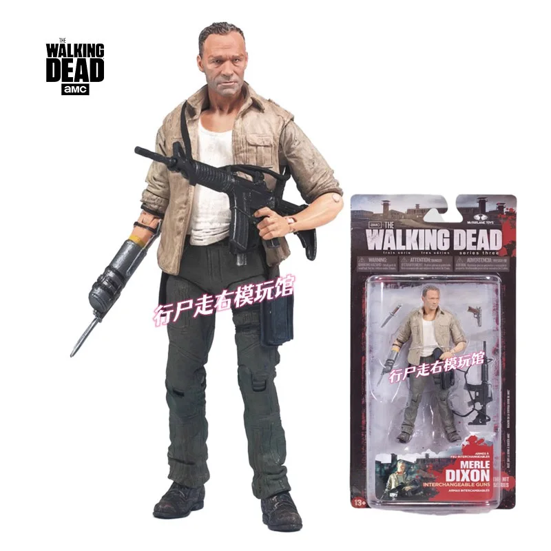 [Inventory] Genuine Walking Dead Film and Television MERLE DIXON 5inche1/12 Action Figures Model Collection Toy