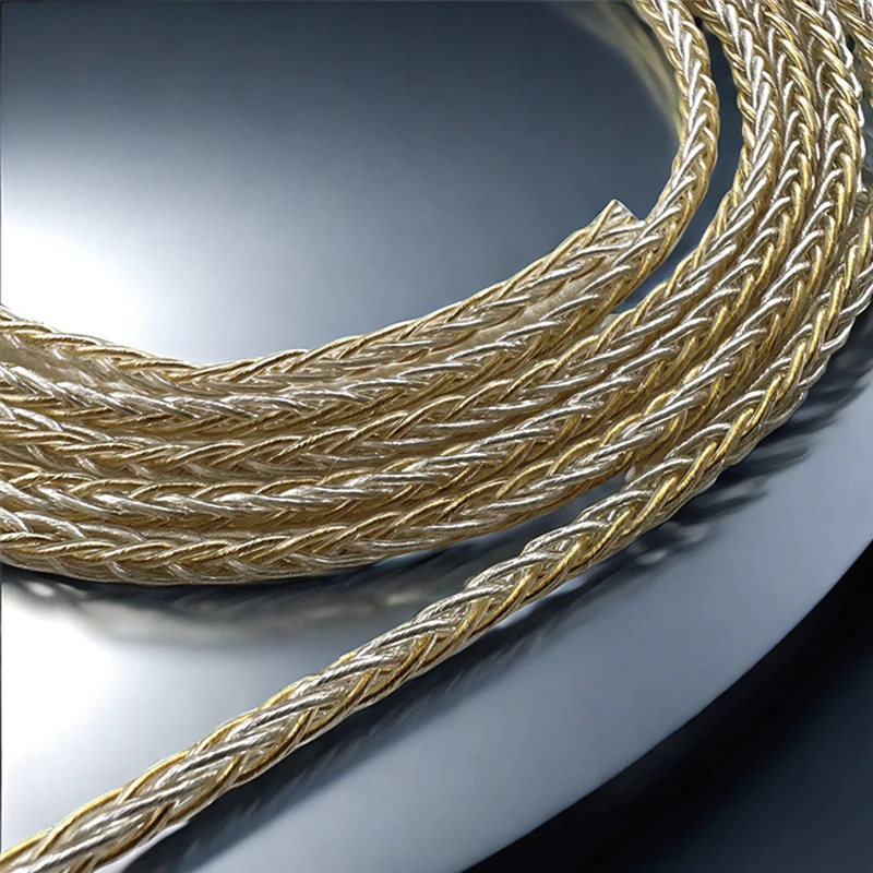 8-жильный 2,8-жильный плетеный кабель для наушников «сделай сам», провода для HIFI-аудиофилов