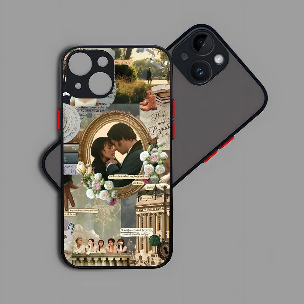 Pride And Prejudice Jane Austen Phone Case Matte Transparent Back For iPhone 15 14 13 12 11 Pro Max X XR XSMax 7 8 Plus Cover