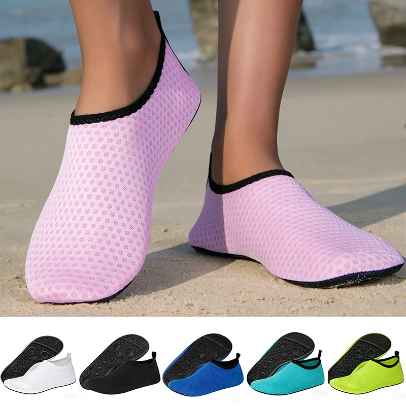 

Summer Men's Women's Beach Swimming Diving Socks Non-Slip Surfing Snorkeling Shoes Barefoot Quick-Dry Aqua Yoga Socks Slip-on