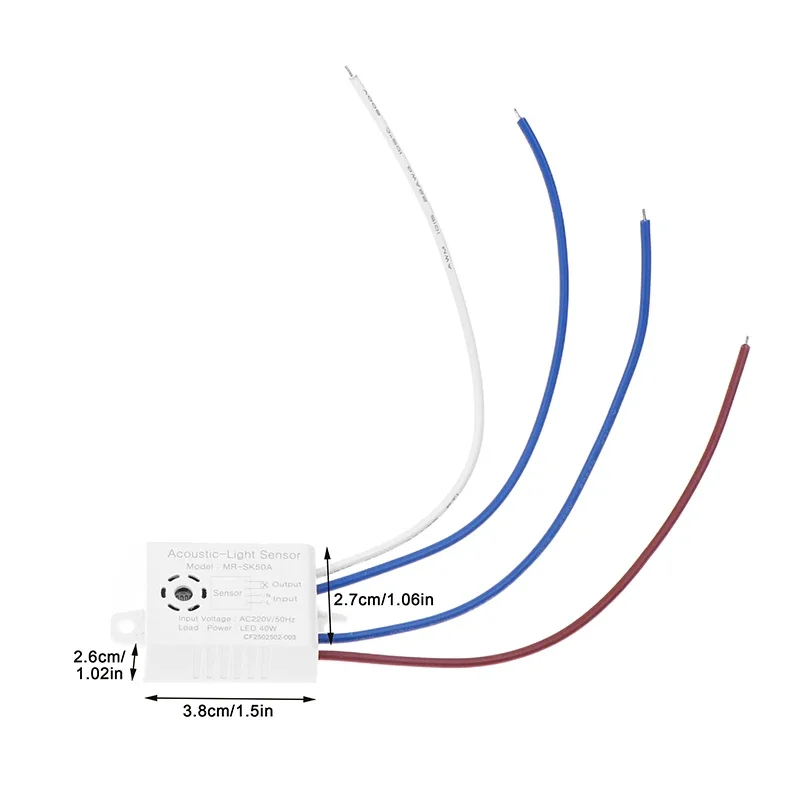 Sound Voice Sensor Switch Modul LED Akusto Optic Control Induktionsschalter Automatische Sprachsteuerung Sensor Detektor