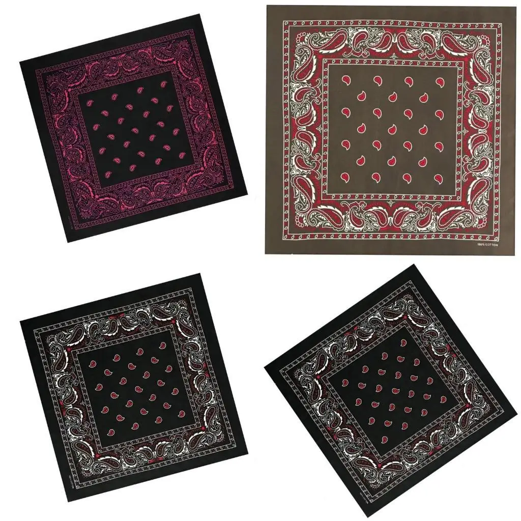 

R1WE Multiuse Flower Print Headscarf for Street Dance Digital Print Head Covering Outdoor Activity Cycling Hiking Headscarf