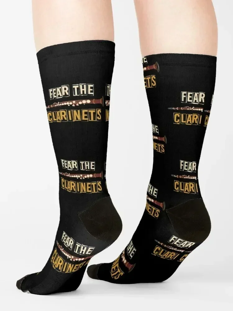 Fear The Clarinets Socks designer kids golf funny sock Socks Women's Men's
