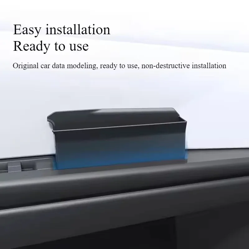 

For Tesla Cybertruck 2024 Car Door Side Storage Box TPE Front Rear Door Handle Organizer Tidying Car Door Slot Car Accessories