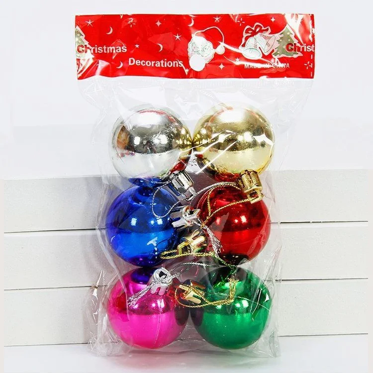 

6Pcs Christmas Ornament Balls – 4cm Xmas Tree Hanging Baubles, 2024 Holiday Decor for Home, 2025 New Year Gift Set