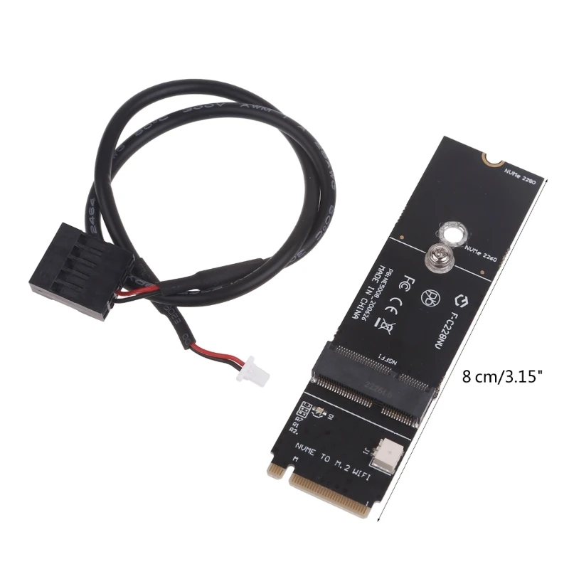 M.2 A E Key to M.2 M Key Adapter Card NVME KEY-M Expansion Support For M.2 SSD WiFi M.2 NVME SSD Adapter Card Converter