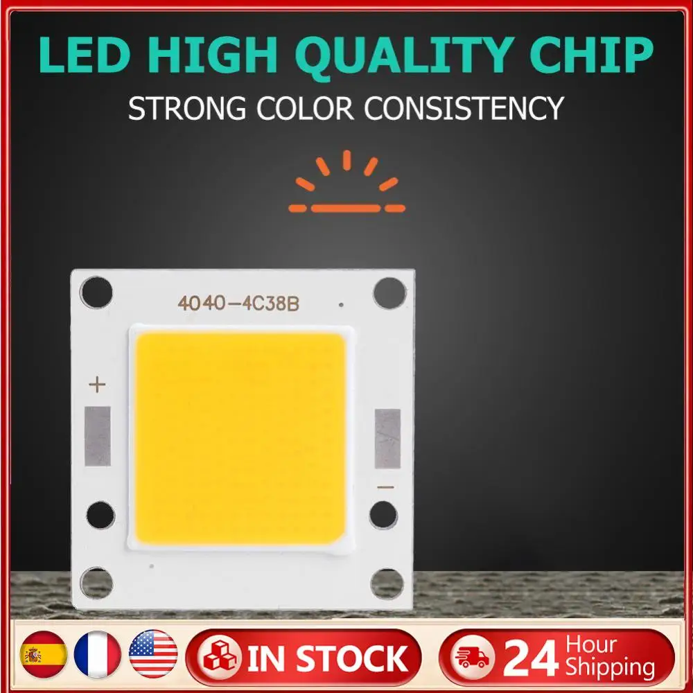 

Источник чипа COB высокой мощности, источник света светодиодной лампы для прожектора, светодиодный светильник, чипы COB для светодиодной лампы прожектора